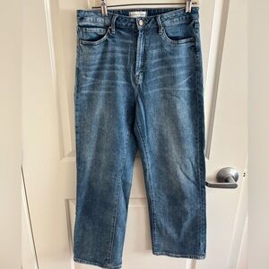 Articles of Society Blue Denim Jeans Straight Wide Leg
